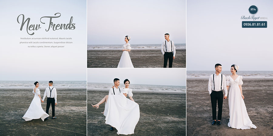 Trang phục chụp ảnh cưới ở biển