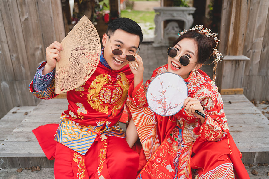 Chụp ảnh cưới cố trang Trung Quốc kiểu phá cách