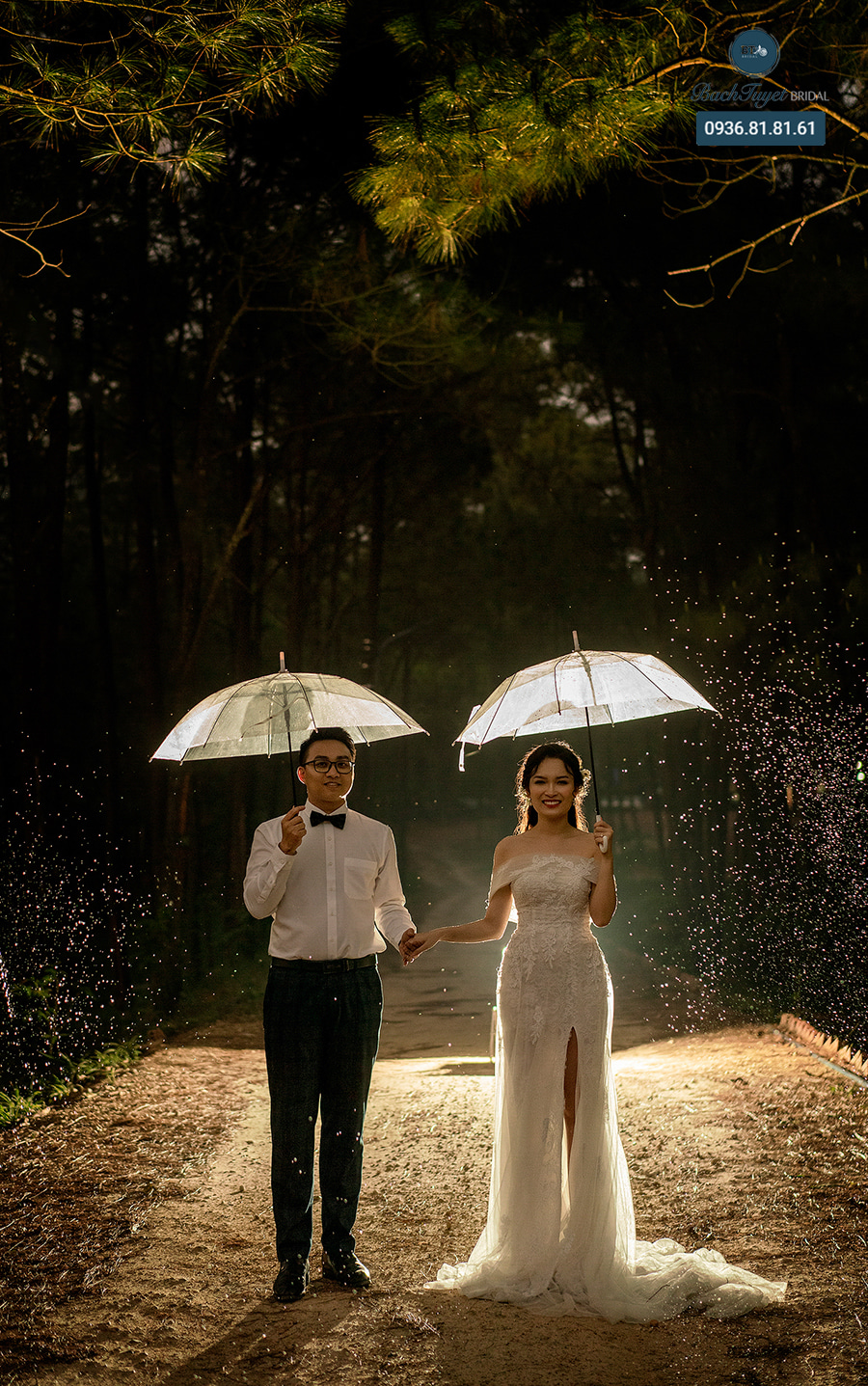 ý tưởng chụp ảnh cưới dưới mưa