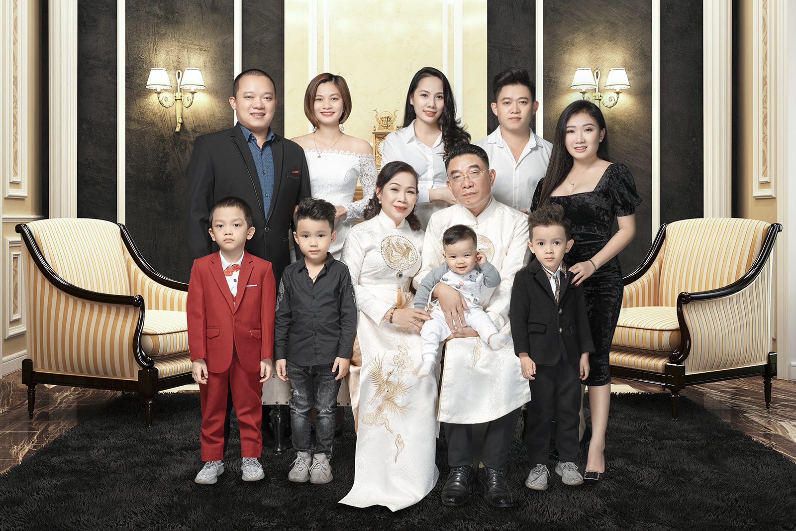 Đồ gia đình - đồng phục gia đình - váy áo gia đình famawa fullsize từ 7